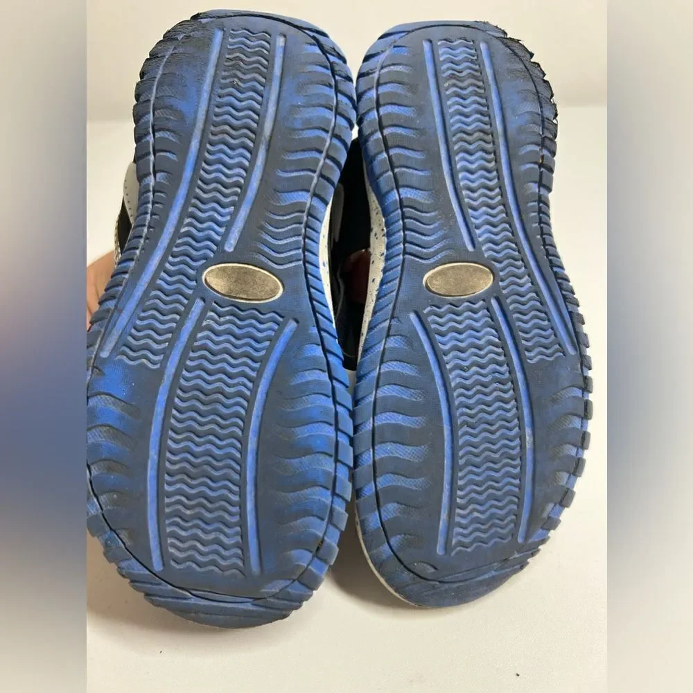 Primigi Italian Children's Sandals Size 11 Blue Grey Summer Shoes Hook Loop
